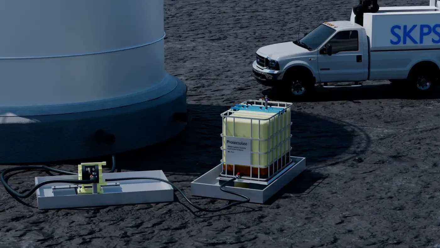 Advanced Storage Tank Preservation using Protectolast VCI, Viscotaq, and Protectolast Corrosion Monitoring System